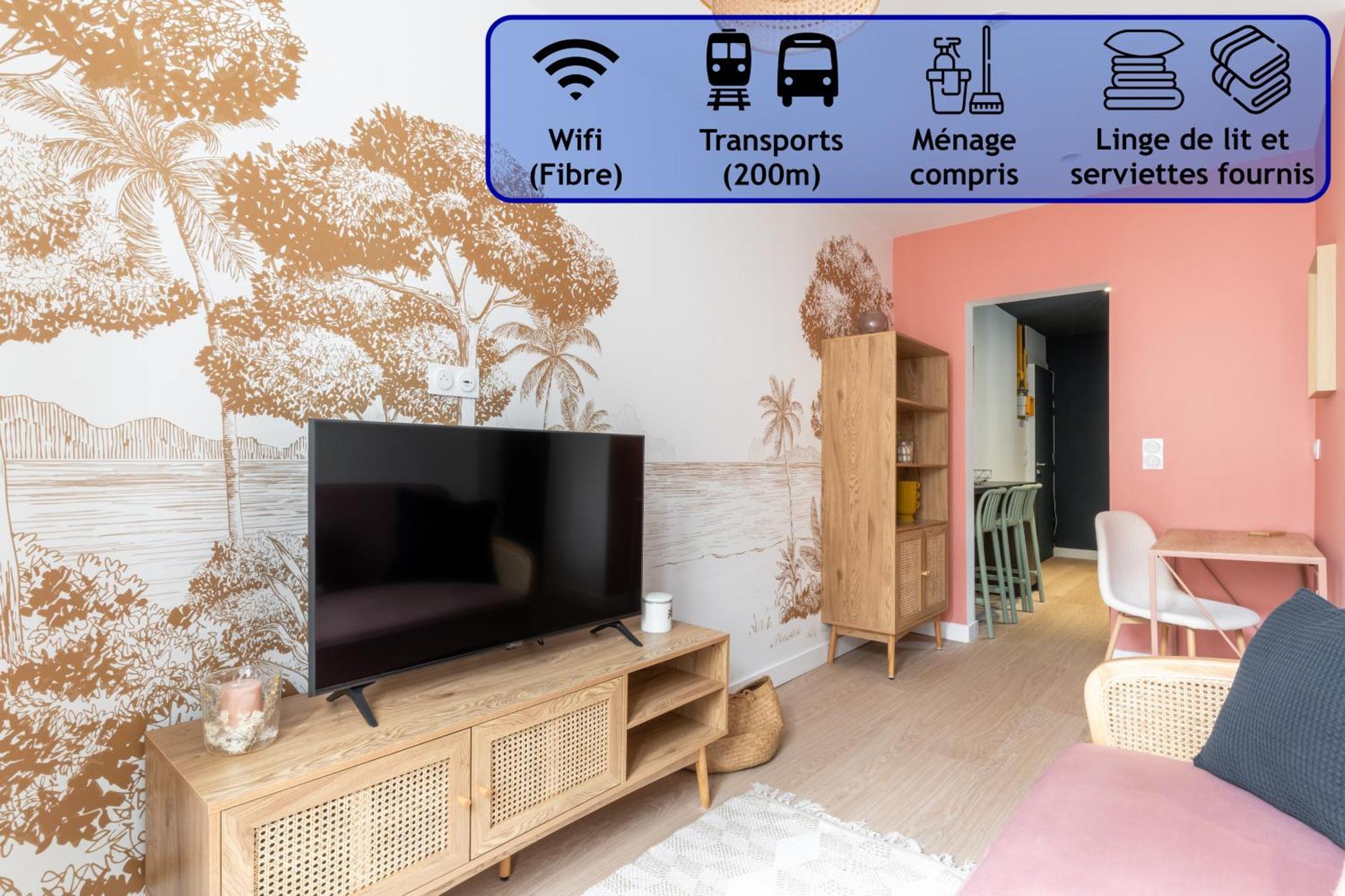 Appartement Elegant Proche Tramway & Centre-Ville Nantes Exterior foto